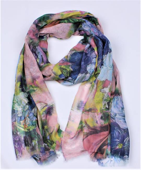 Alice & Lily printed scarf lilac Style : SC/4866LIL